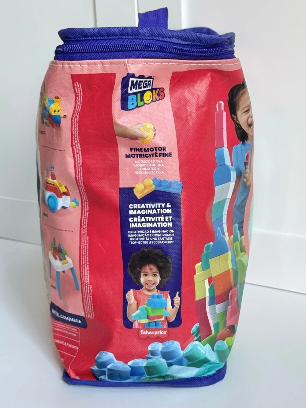 Mega Bloks Fisher-Price 80 Piece First Builders Big Building Bag Block Toy Set